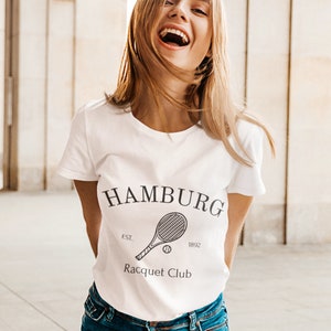 Hamburg Shirt, Hamburg TShirt, Hamburg Souvenir, Hamburg Gift, Hamburg Skyline, Hamburg travel, Hamburg Decoration, Hamburg Tennis TShirt