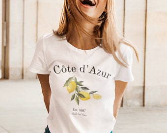 St Tropez TShirt, Saint Tropez Shirt, Cannes Tee, Cannes TShirt, Monaco Souvenir, Cote D&#39;azur Souvenir, Nizza TShirt, Französisch Riviera