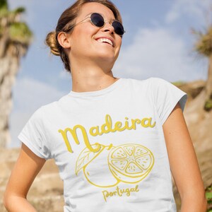 Madeira Shirt, Madeira TShirt, Madeira Souvenir, Madeira Gift, Portugal Shirt, Madeira Embroidery Thread, Portugal TShirt