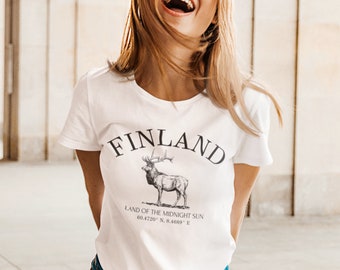 Finland Tshirt, Finland Shirt, Finland Decoration, Helsinki Shirt, Finland Souvenir, Finland Travel Gift, Lapland