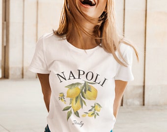 Napoli Shirt, Napoli TShirt, Napoli Souvenir, Napoli Italy, Napoli Gift, Naples Italia, Naples Italy Shirt, Napoli Lemons Shirt