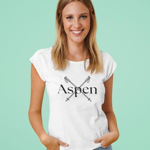 Aspen Shirt, Aspen TShirt, Aspen Ski, Aspen Print, Aspen for a Shirt, Aspen Decor, Rocky Mountains Print, Aspen Gift, Colorado Shirt