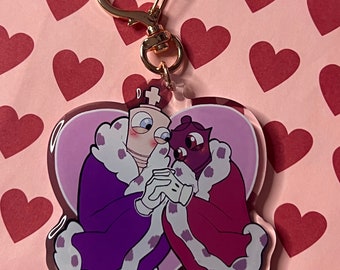 Digital Circus Kinger & Queenie Keychain