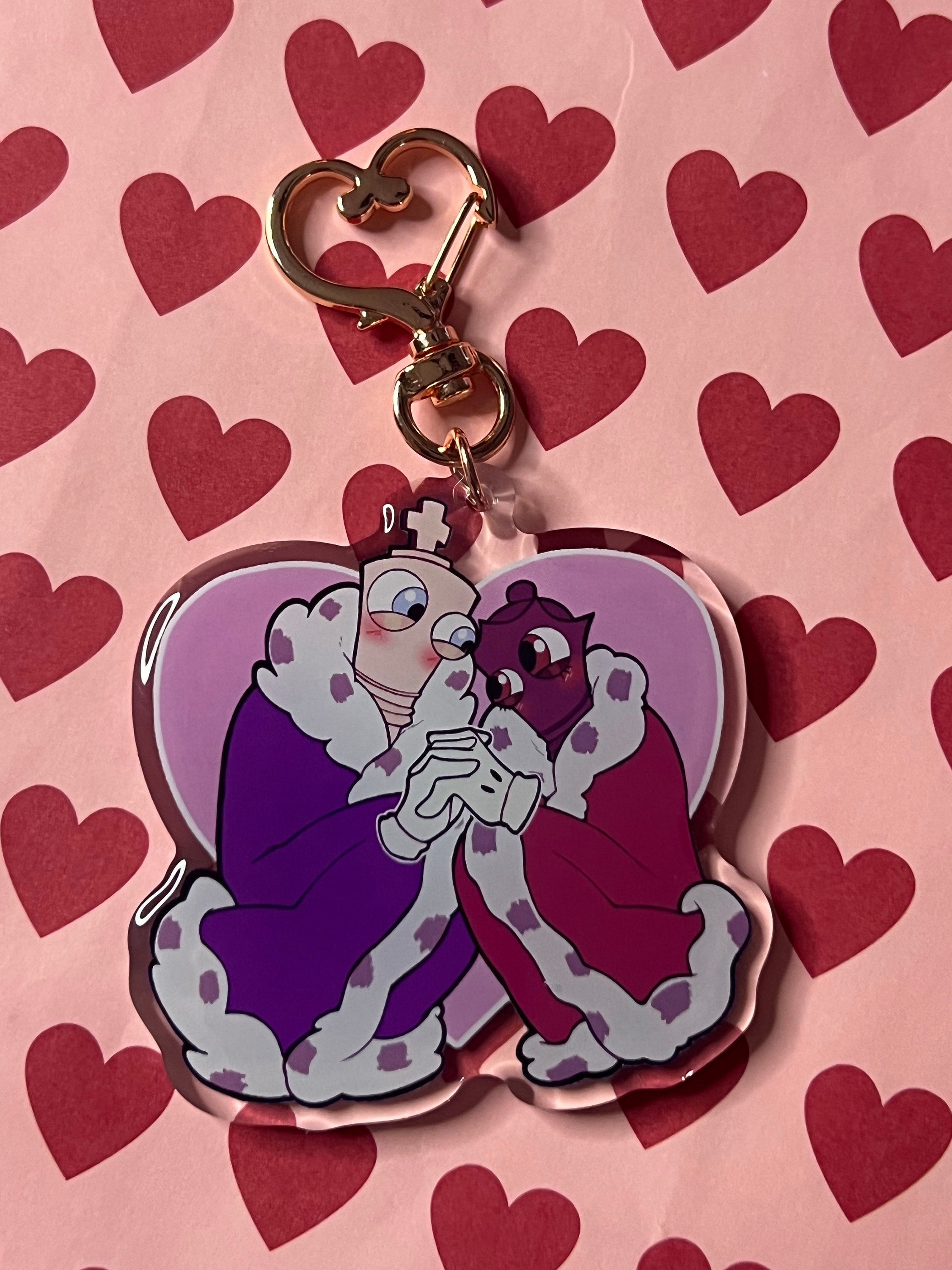 Digital Circus Kinger & Queenie Keychain