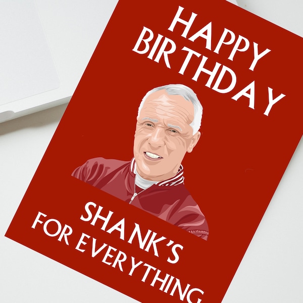 Liverpool Bill Shankly Birthday card