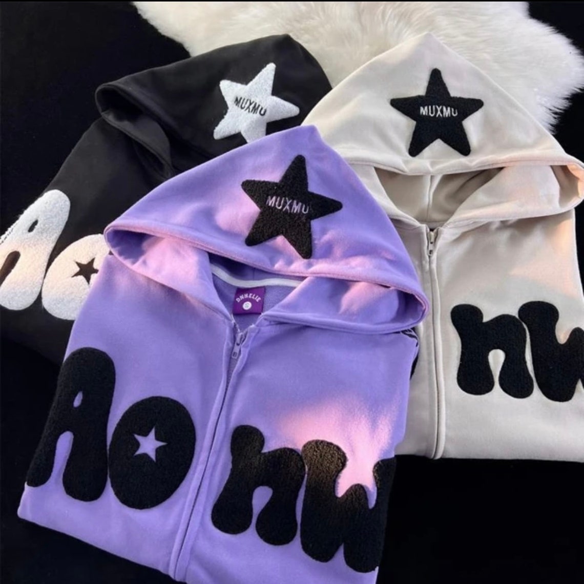 Dready Old Skool Embroidered Zip Hood
