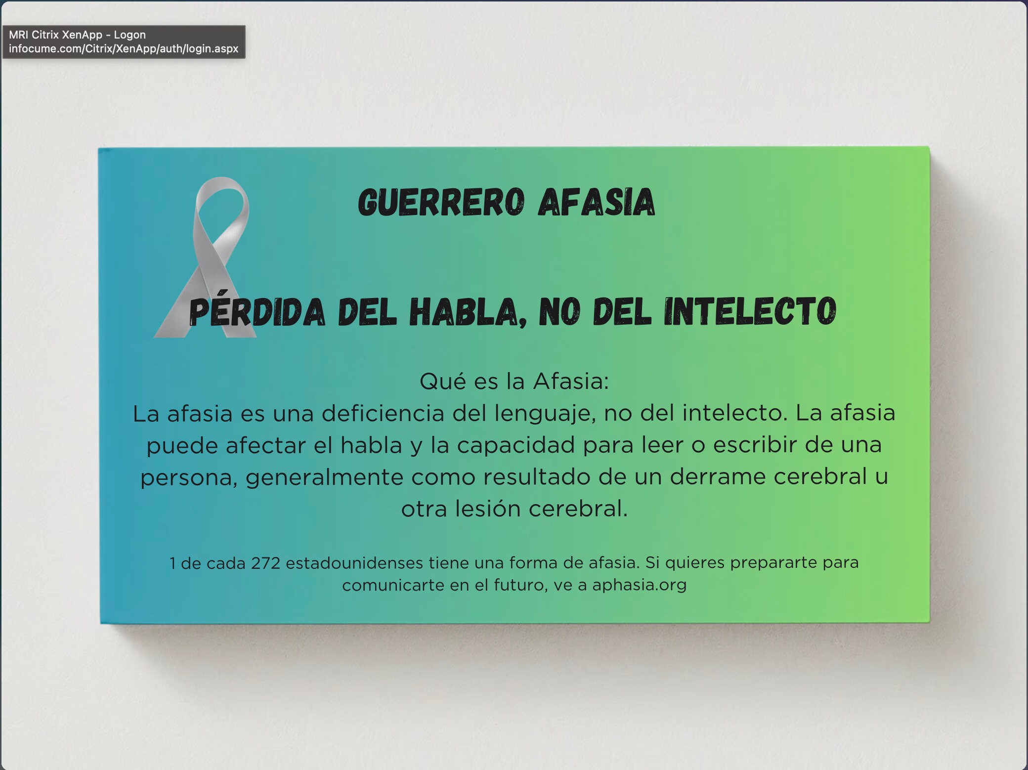 Aphasia Communication Card - Digital - Etsy
