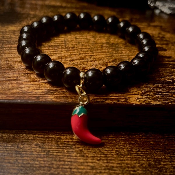 Bracelet Gift Chilli Charm | Bookish | Adult | Jewelry