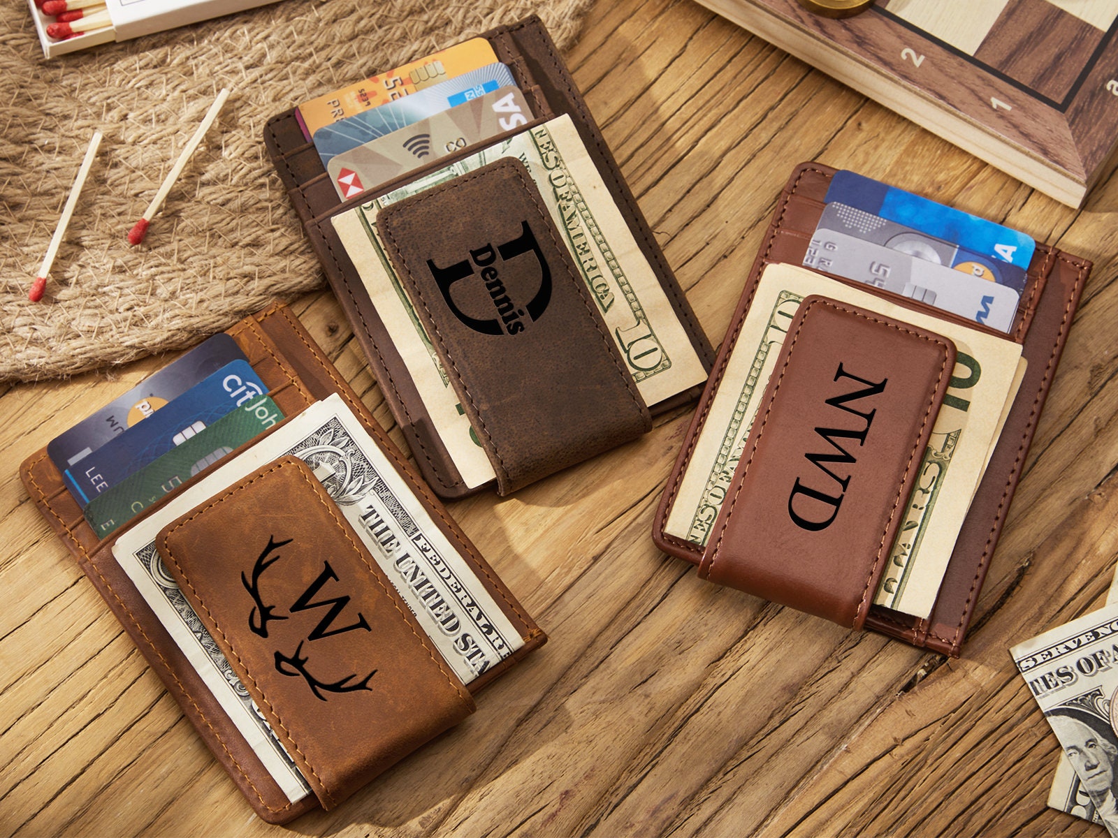 Money Clips by Badger & Brown. Luxury Gifts with Engraving Available