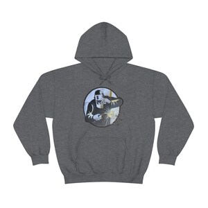 Grungy motif of welder Unisex Heavy Blend Hooded Sweatshirt