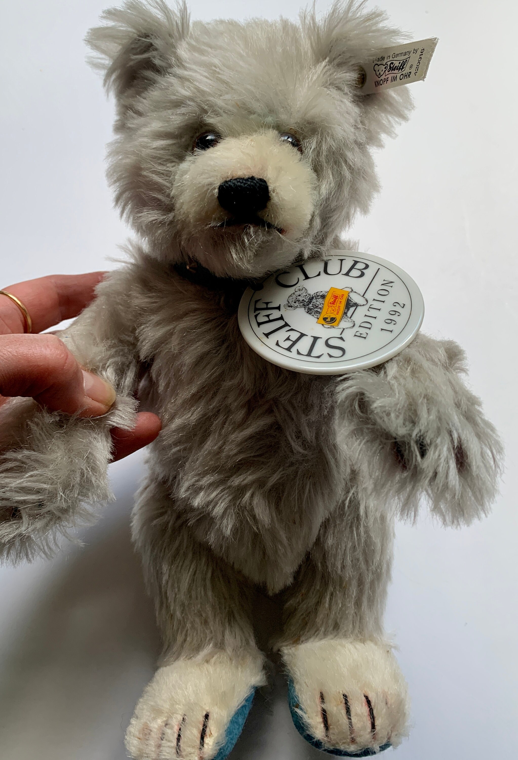 ぬいぐるみ STEIFF CLUB EDITION 1992 Teddy BABY Steiff Club Edition 1992 Teddy Baby Blue 1992 - Etsy