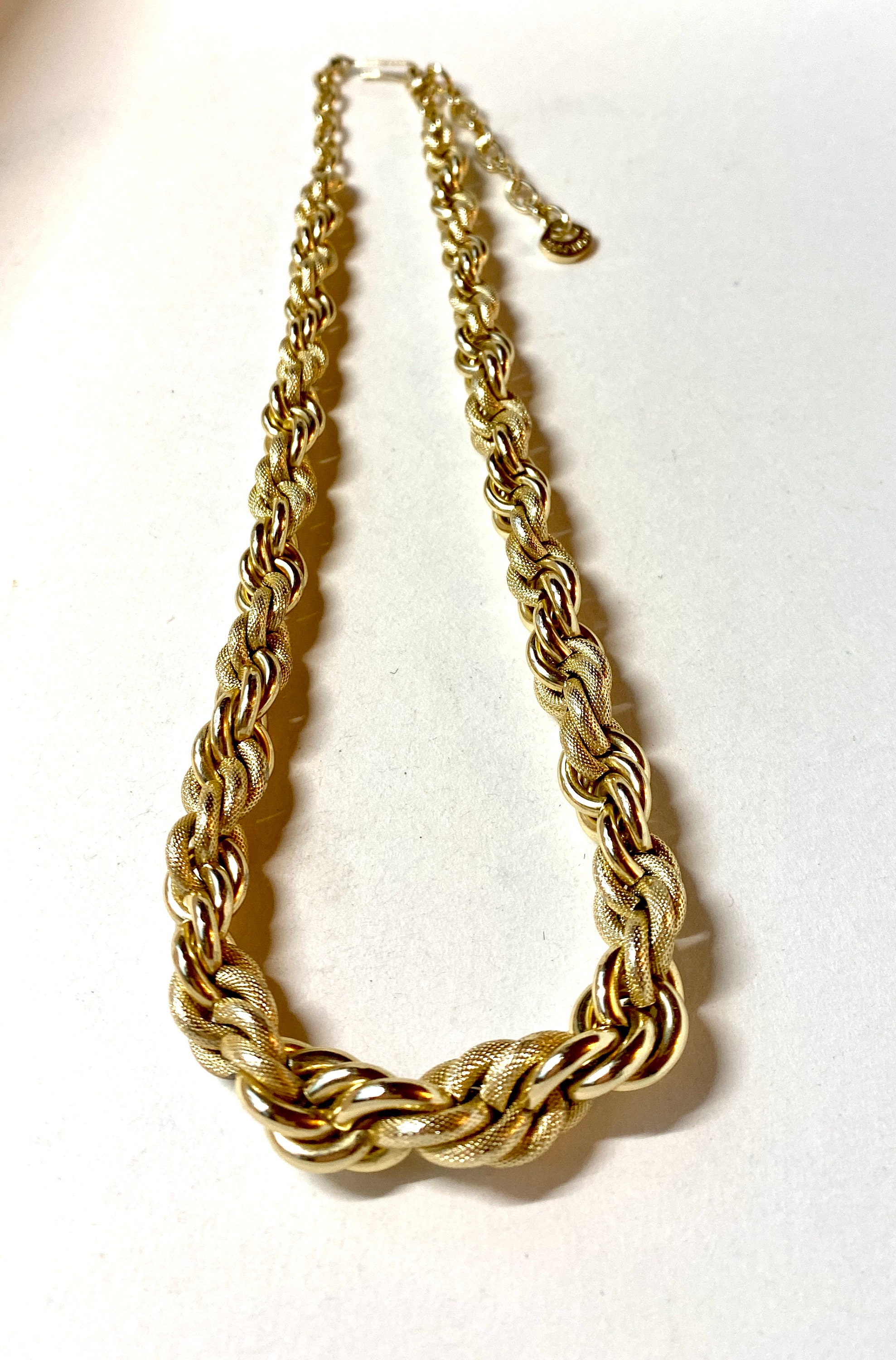 West German, Lightweight (eloxal), Chunky Vintage Rope Chain