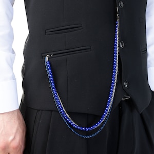 Chain for vest and trousers, accessories for vest and trousers, jewelry for vest