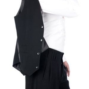 Men&#39;s vest black /YL 42, festive vest, office vest, suit vest