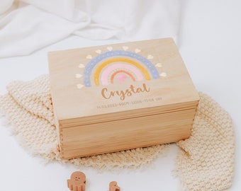 Erinnerungsbox Baby, personalisierte Baby Erinnerungsbox, Taufe Box, Baby Souvenir Box, Baby Taufe Geschenk, Baby Geburt Geschenk, Baby Holzbox