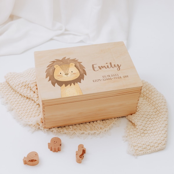 Personalized baby memory box, adorable baby memory box, charming keepsake box, customized baby wooden box, precious baby christening gifts