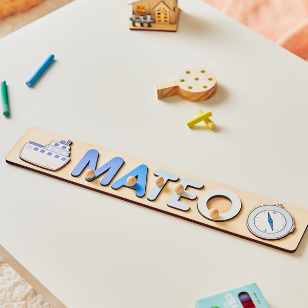 Custom name puzzle for baby, 1st birthday gifts, gift for baby, baby shower gifts, baby gifts toys, name puzzle for kids, Toddler Toys