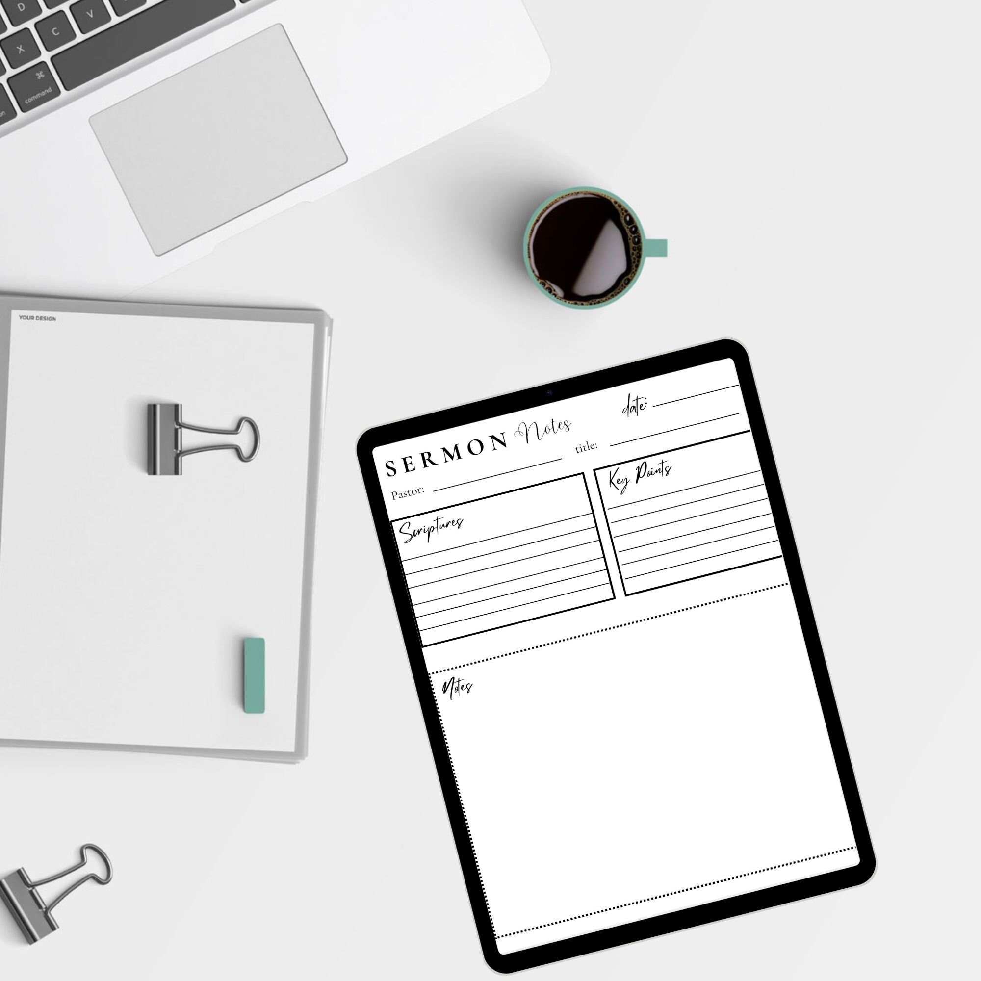 Digital Bible Study Journal | Printable | Digital Bible Template ...