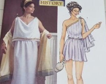 Butterick pattern 4572 ancient Greek tunic costumes sizes XS-S-M  RARE out-of-print uncut factory folded