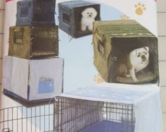 Simplicity pattern 4713 pet crate covers and bedding RARE out-of-print factory folded uncut