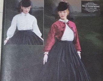 McCalls pattern 4339 antebellum skirt, jacket, and blouse costumes sizes 14-20 out-of-print uncut factory folded