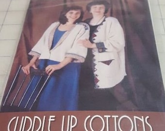 Indygo Junction pattern sizes S-M-L Cuddle Up Cottons rare out of print factory folded uncut