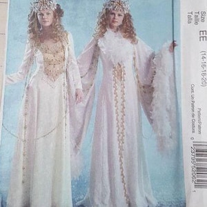 McCalls pattern 5206 medieval gown sizes 14-20  RARE out-of-print uncut factory folded