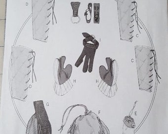 Butterick 5733 historical gloves  and bracers pattern one size RARE out-of-print uncut factory folded