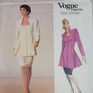 Vintage Vogue pattern 2248 misses suit by Chloe size 12-14-16 RARE out-of-print uncut factory folded