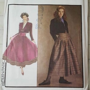Vintage Style  pattern 1616 misses skirt and cropped jacket size 12 RARE out-of-print uncut factory folded