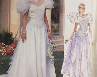 Vogue 2864 Evening Gown or Bridal Sewing Pattern - Etsy