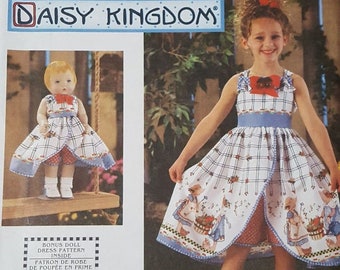 Simplicity pattern 9166 Daisy Kingdom size 3 - 6 RARE out-of-print factory folded uncut