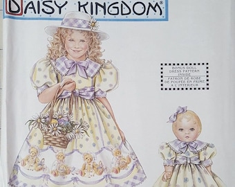 Simplicity pattern 9098 Daisy Kingdom size 3 - 6 RARE out-of-print factory folded uncut