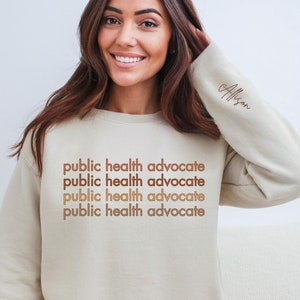 100% pflanzlich gegerbtes gesundheitliches Sweatshirt Krankenschwester Shirt Community Gesundheit Arbeiter Shirt Impf-T-Shirt