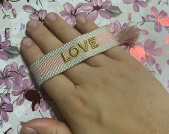 Bracelet tissé love