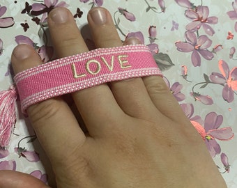 Bracelet tissé love