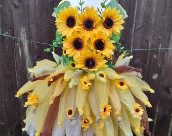 Sunflower Fairy Tutu Dress - Sunflower Party Dress, Birthday, Christmas Present, Pageant, Dressing Up Costume Halloween