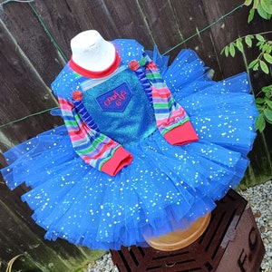 Chucky Horror Doll Halloween Tutu Dress and matching long sleeved top Halloween Costume, Party Dress image 8