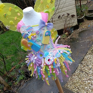 Candyland Fairy Tutu Dress Halloween Costume, Fancy Dress, Birthday Party, Christmas, Dressing Up, Cosplay Matching Wings available image 5