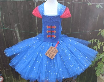 Deluxe Blue Bear Inspired Knee Length Tutu Dress - Halloween Costume, Birthday Present, Party Dress, Christmas Outfit, Dressing Up Character