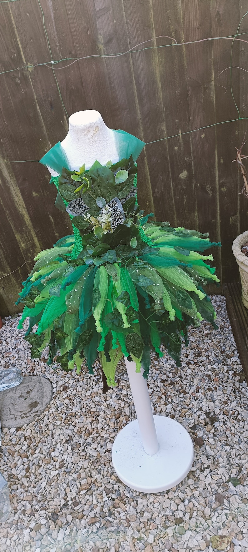 Adult Woodland Leaf Flower Fairy Tutu Dress Halloween Costume, Party Dress, Christmas Present, Cosplay, Fantasy, Birthday Party Outfit image 5