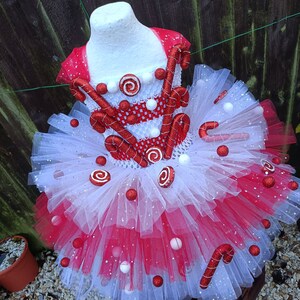 Mila & Rose Tutu Dress - Christmas Candy Cane