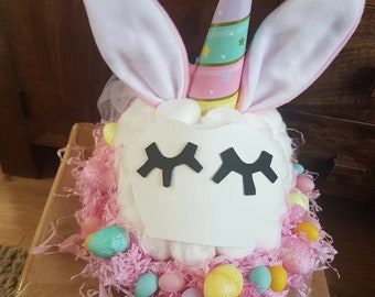 DIY Make Your Own Little Unicorn Bunny Easter Bonnet Craft Kit