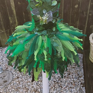 Adult Woodland Leaf Flower Fairy Tutu Dress Halloween Costume, Party Dress, Christmas Present, Cosplay, Fantasy, Birthday Party Outfit image 4