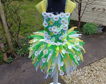 Daisy Flower Fairy Tutu Dress - Halloween Costume, Dressing Up, Birthday Outfit, Christmas Present, Pageant, Dance Competition, Party Dress