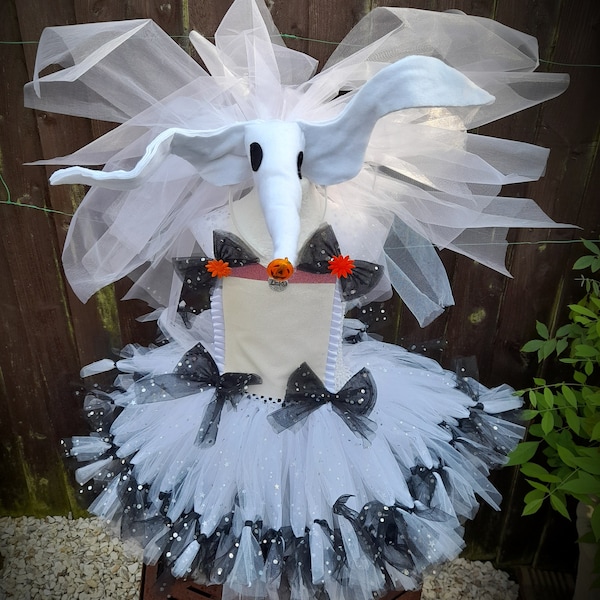 Ghost Dog Zero Inspired Knee Length Tutu Dress (headpiece is available in separate listing)