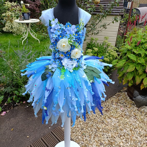 Adult Bluebell Flower Fairy Tutu Dress Halloween Costume, Party Dress,  Christmas Gift, Dressing Up, Fantasy, Cosplay, Birthday Party - Etsy