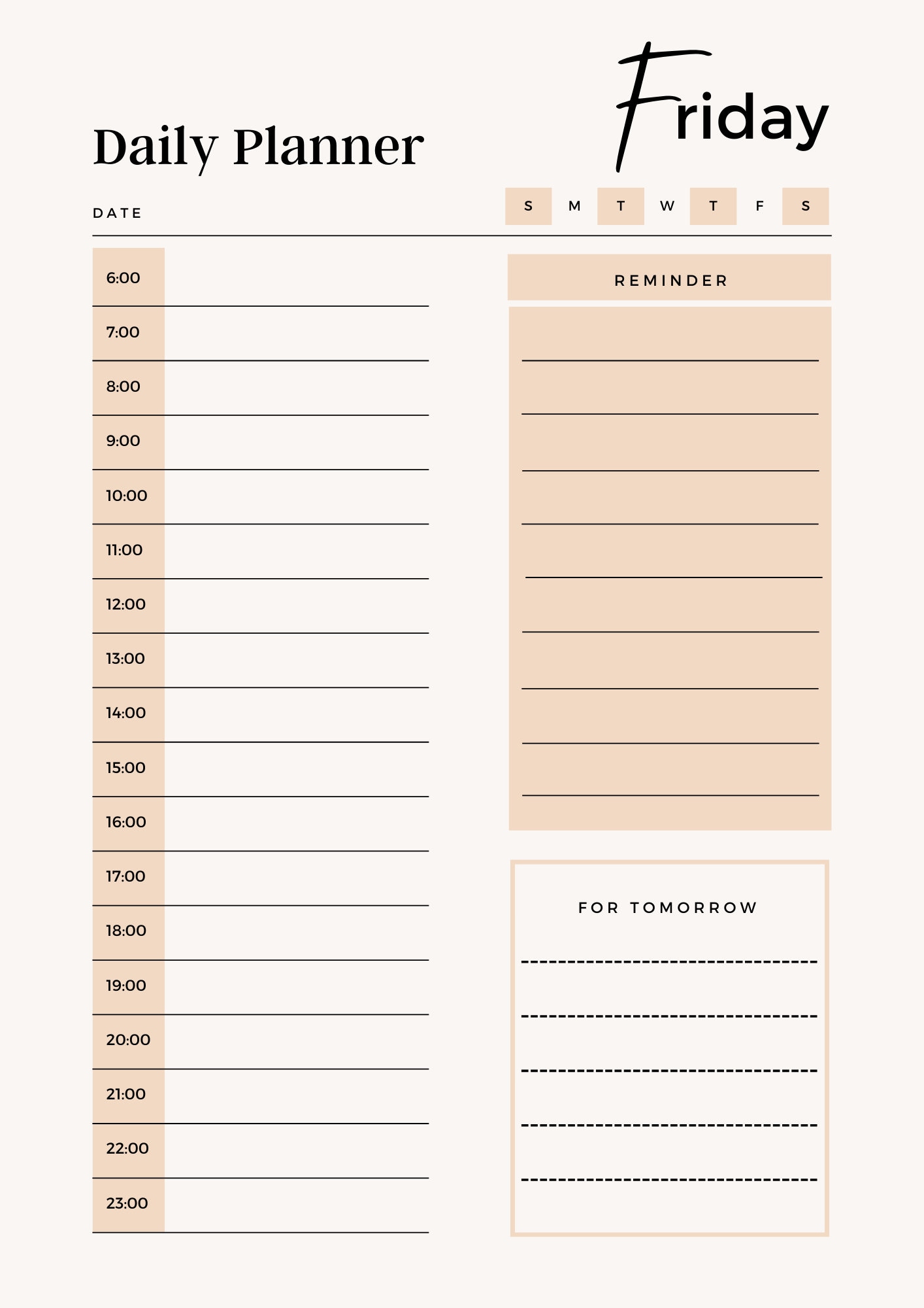 Printable 24-hour Daily Planner BUNDLE - Etsy