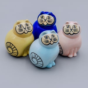 LISA LARSON for GUSTAVSBERG - "Mia" Mini Collectible Cat Figurines (High-Gloss) — Smallest Size — Sold Individually