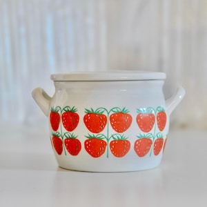 Arabia Finland Strawberry Jam Jar - Etsy
